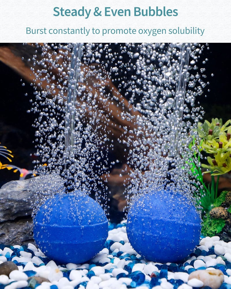 Pawfly Aquarium Air Stone Bubbler 2 Inch, Oxygen Diffuser Airstone for Air Pump Fish Tank Bucket Pond and DWC Reservoir, 4 Pack - Image 5